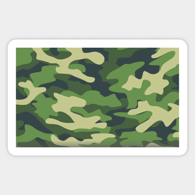 Green Camouflauge Sticker by epiclovedesigns